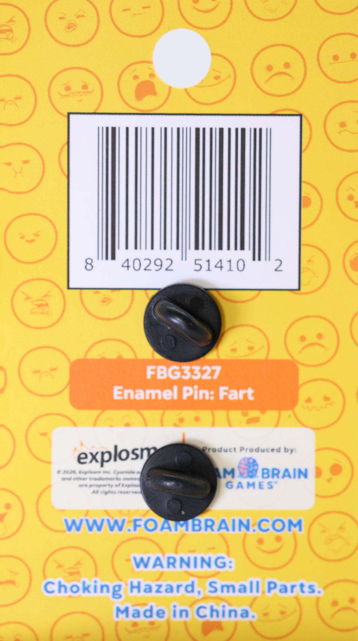 Cyanide & Happiness Pin Series 1: Fart Enamel Pin Foam Brain Games
