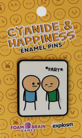 Cyanide & Happiness Pin Series 1: Fart Enamel Pin Foam Brain Games