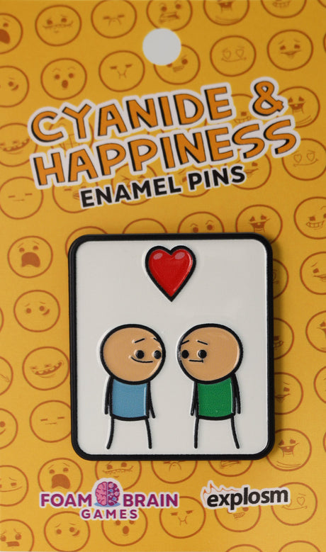 Cyanide & Happiness Pin Series 1: Heart Enamel Pin Foam Brain Games