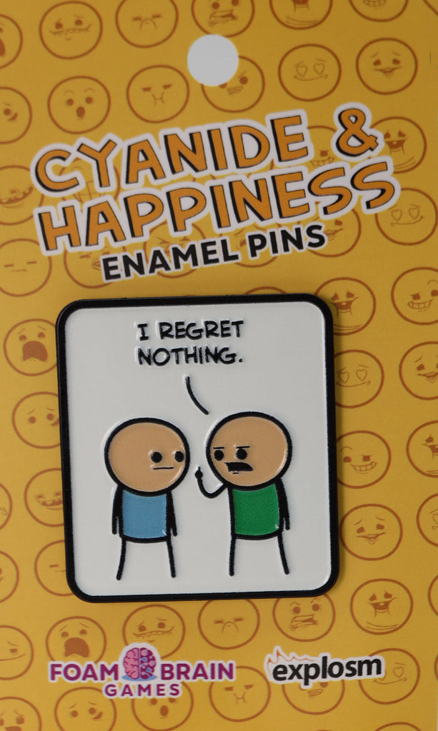 Cyanide & Happiness Pin Series 1: I Regret Nothing Enamel Pin Foam Brain Games