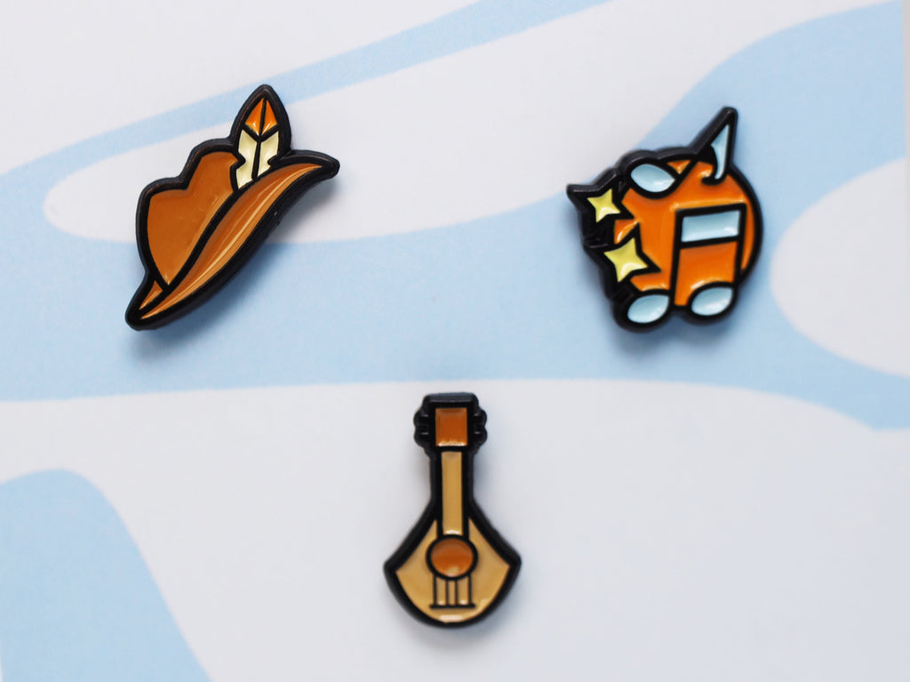 Mini Pins: Bard Pack Enamel Pin Foam Brain Games