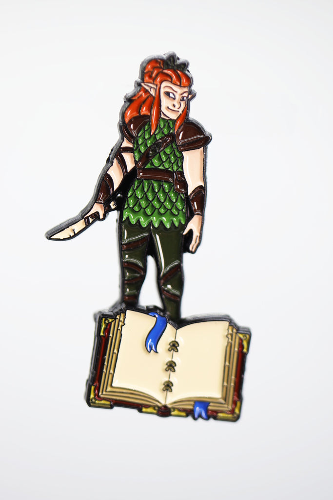 Lost Tome of Heroes: Elf Druid Enamel Pin Foam Brain Games