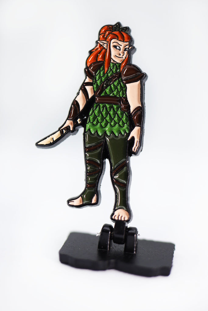 Lost Tome of Heroes: Elf Druid Enamel Pin Foam Brain Games