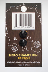 Lost Tome of Heroes: Elf Rogue Enamel Pin Foam Brain Games