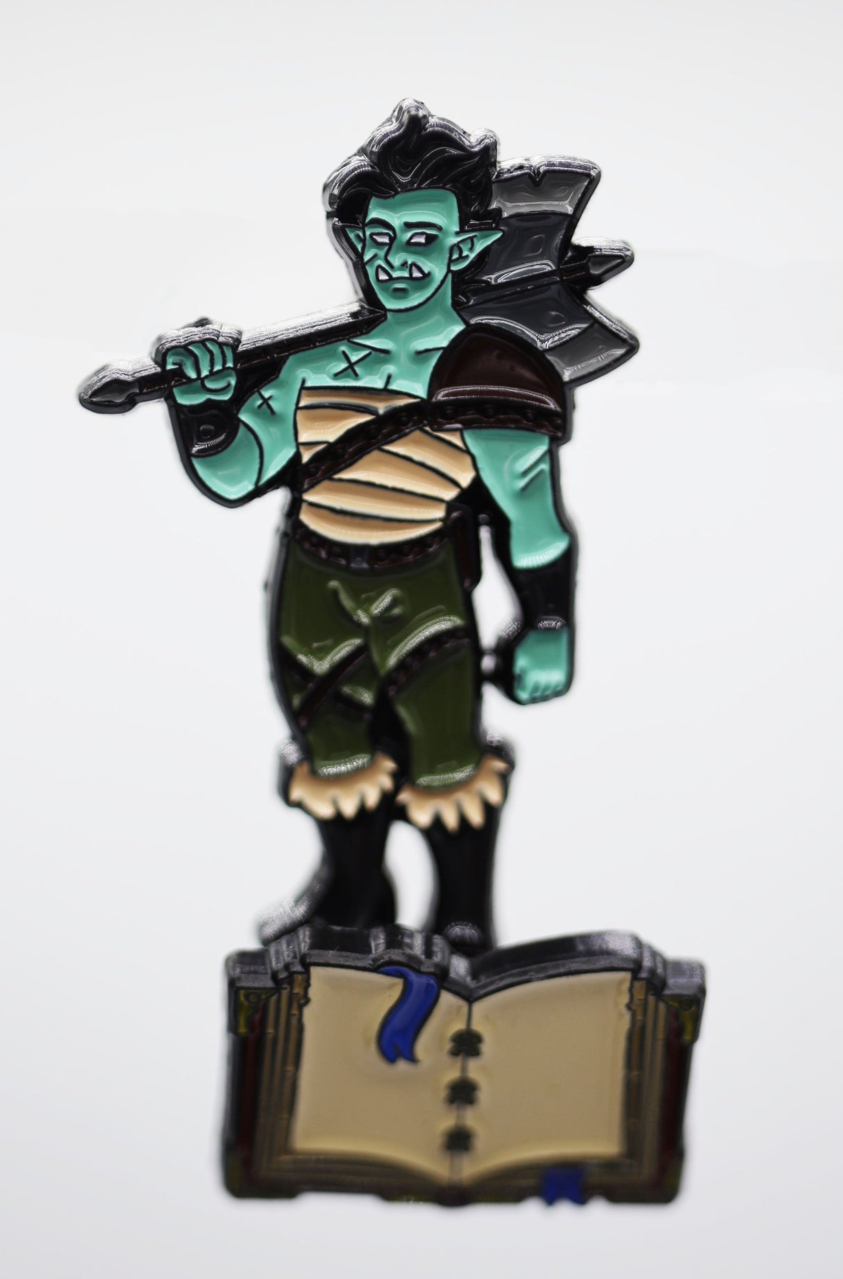 Lost Tome of Heroes: Half-Orc Barbarian Enamel Pin Foam Brain Games