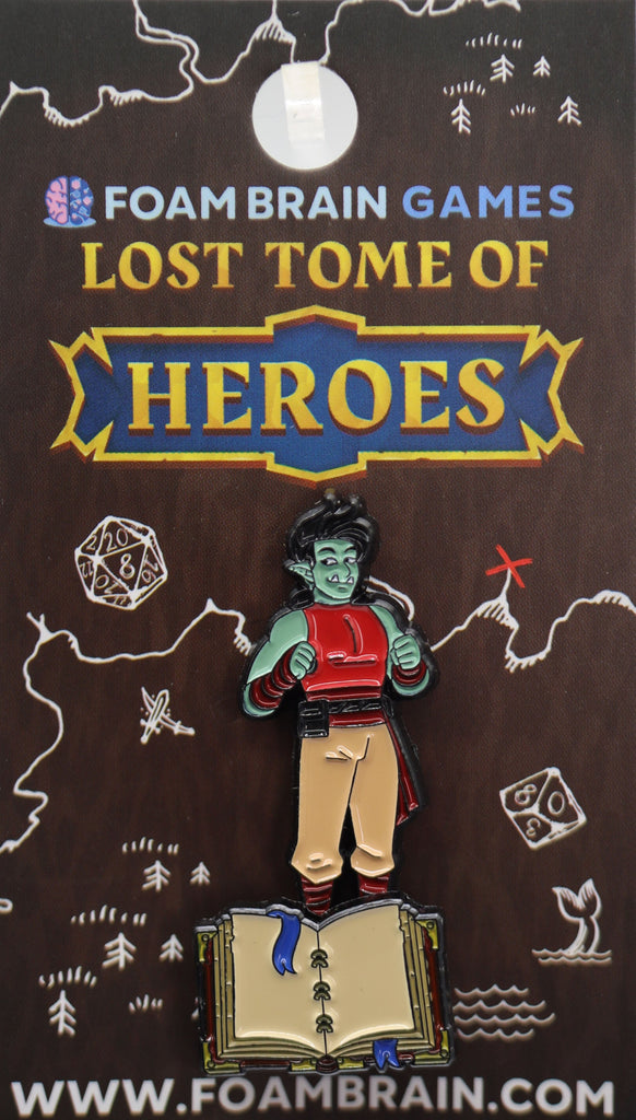 Lost Tome of Heroes: Half-Orc Monk Enamel Pin Foam Brain Games