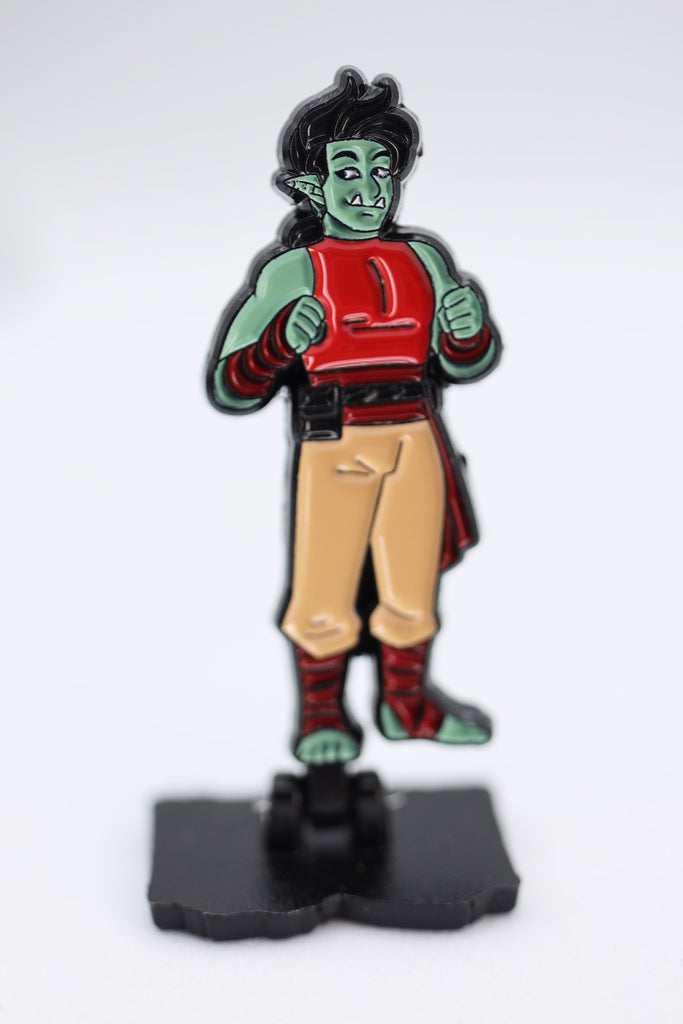 Lost Tome of Heroes: Half-Orc Monk Enamel Pin Foam Brain Games