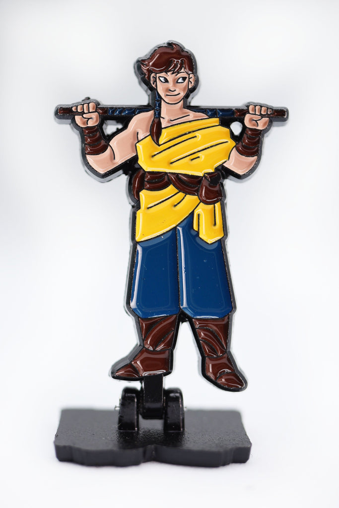 Lost Tome of Heroes: Human Monk Enamel Pin Foam Brain Games