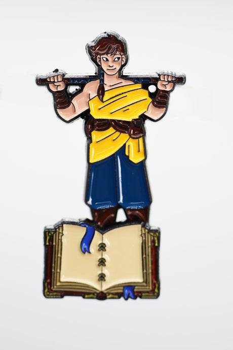 Lost Tome of Heroes: Human Monk Enamel Pin Foam Brain Games