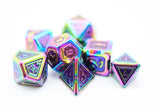 Alchemist Metals: Burnt Opal - Metal RPG Dice Set Metal Dice Foam Brain Games