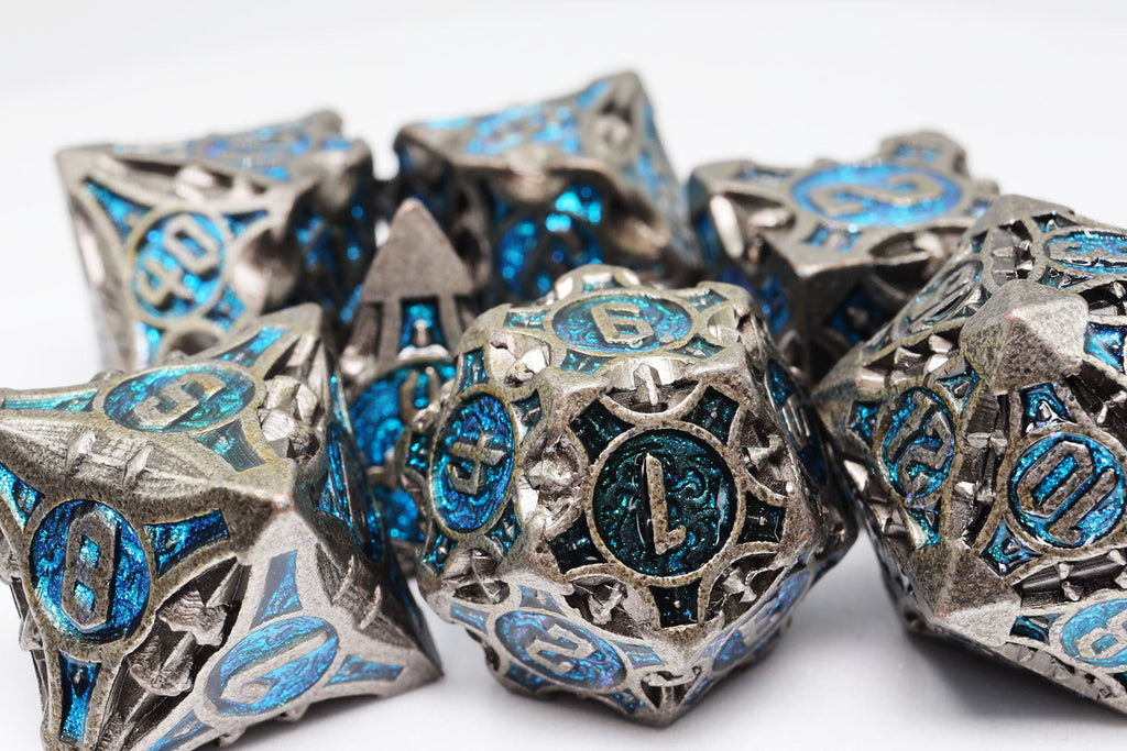 Quiver of Arrows: Cybernetic Arrow - Metal RPG Dice Set Metal Dice Foam Brain Games