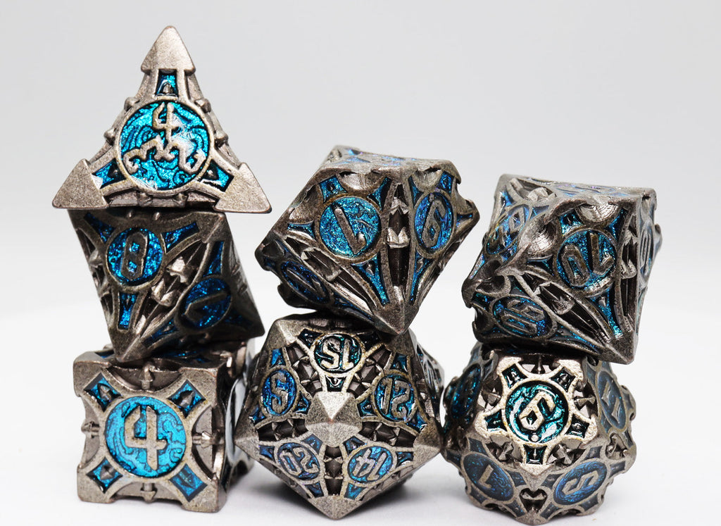 Quiver of Arrows: Cybernetic Arrow - Metal RPG Dice Set Metal Dice Foam Brain Games