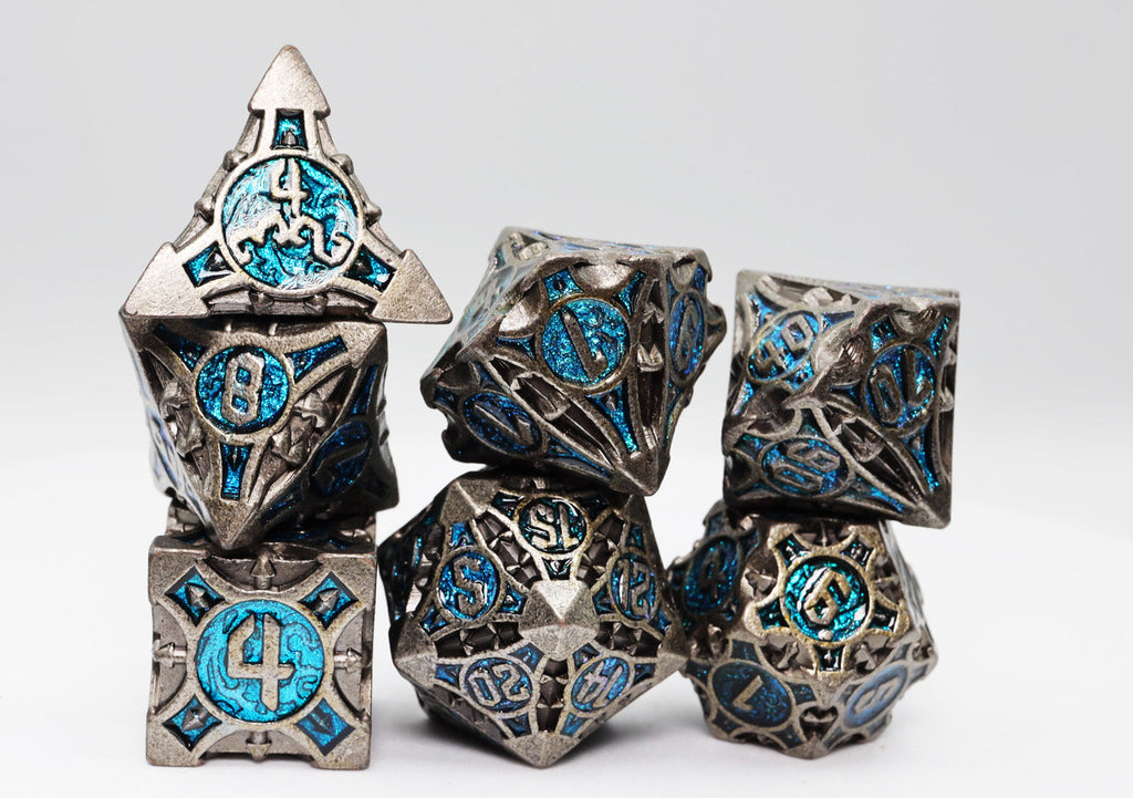 Quiver of Arrows: Cybernetic Arrow - Metal RPG Dice Set Metal Dice Foam Brain Games