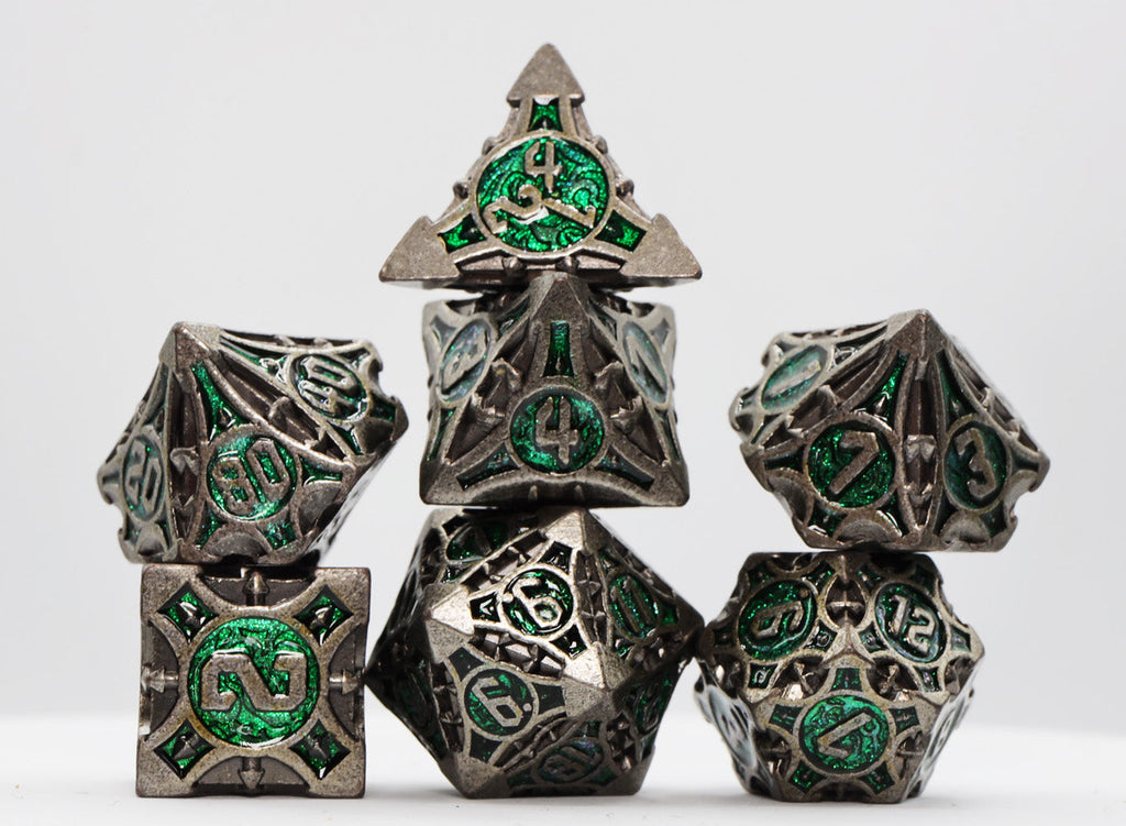 Quiver of Arrows: Enchanted Forest Arrow - Metal RPG Dice Set Metal Dice Foam Brain Games