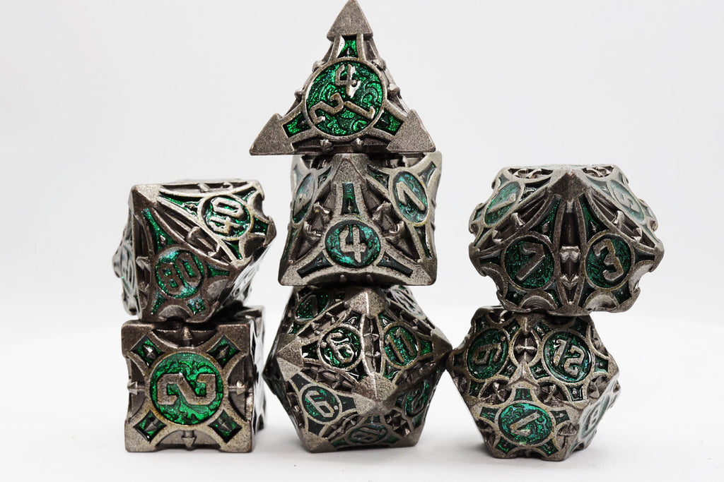 Quiver of Arrows: Enchanted Forest Arrow - Metal RPG Dice Set Metal Dice Foam Brain Games