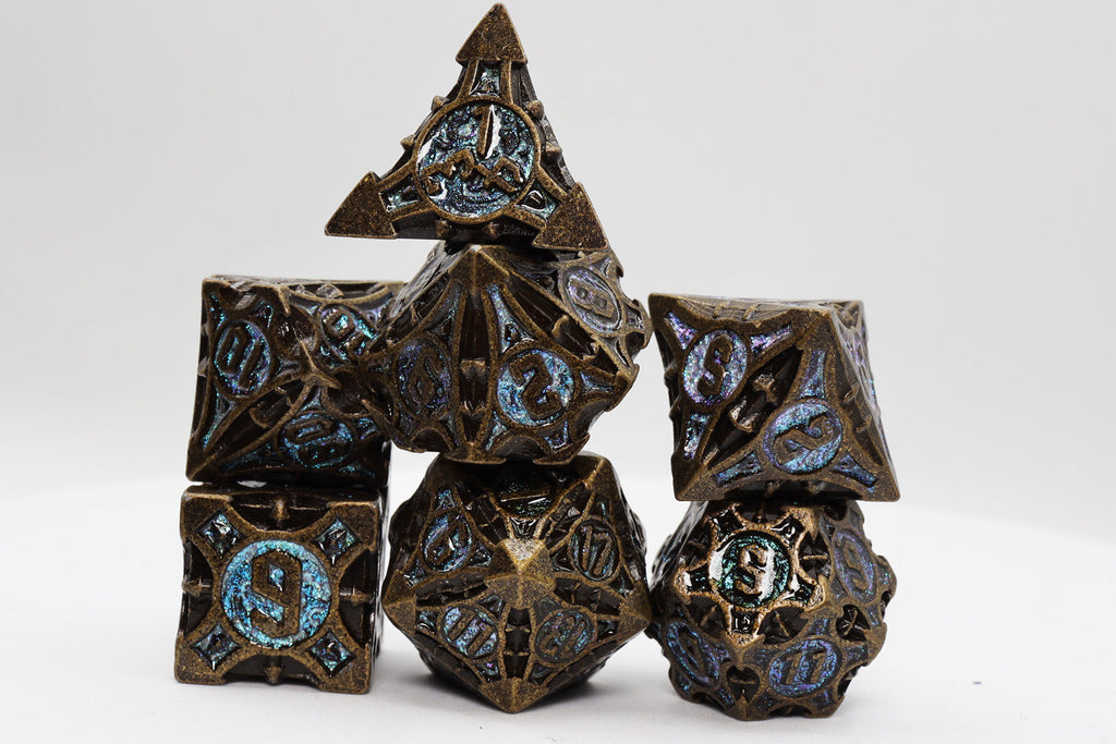 Quiver of Arrows: Night Sky Arrow - Metal RPG Dice Set Metal Dice Foam Brain Games