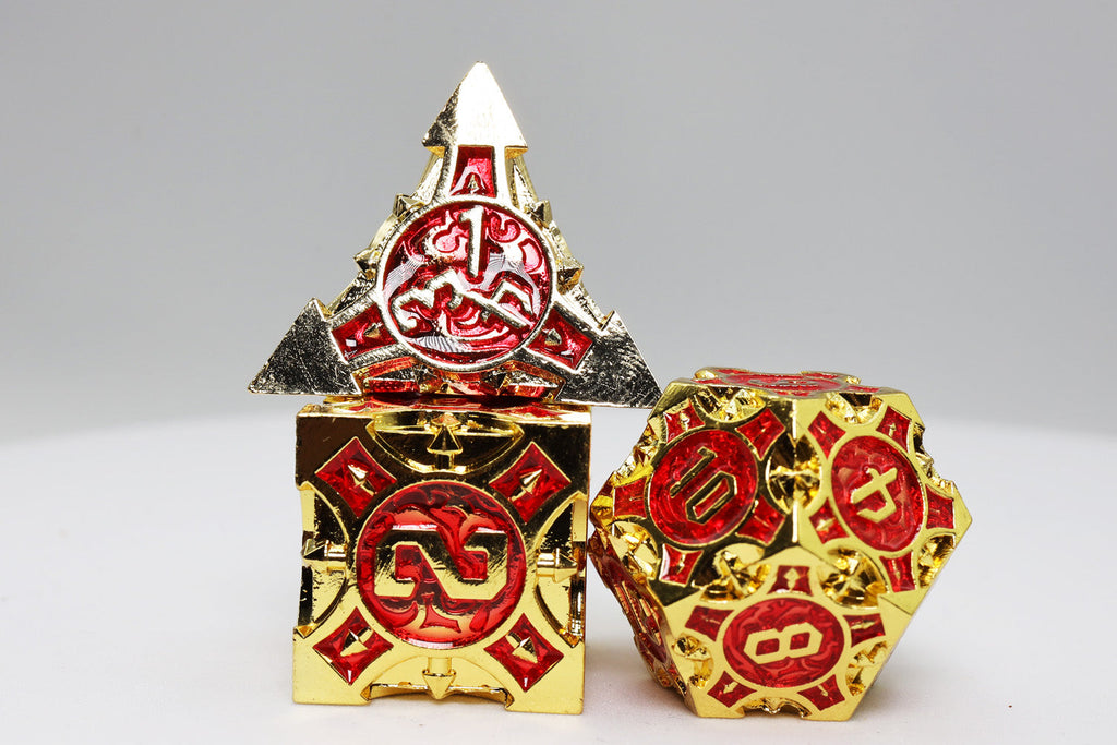 Quiver of Arrows: Royal Ruby Arrow - Metal RPG Dice Set Metal Dice Foam Brain Games