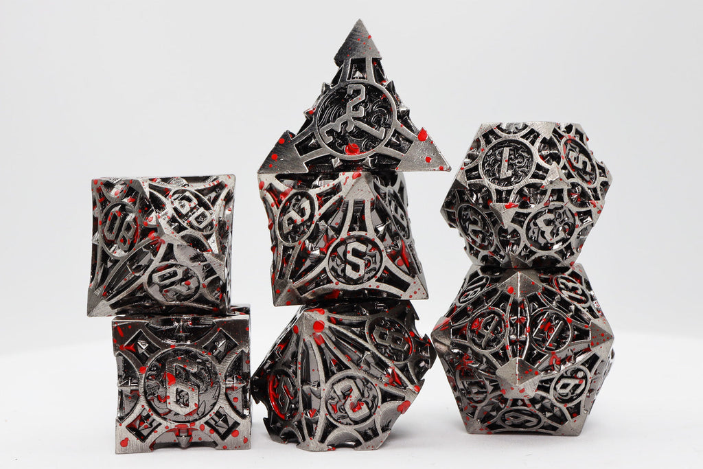 Quiver of Arrows: Vampiric Arrow - Metal RPG Dice Set Metal Dice Foam Brain Games