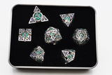 Oculus: Angelic - Hollow Metal RPG Dice Set Metal Dice Foam Brain Games