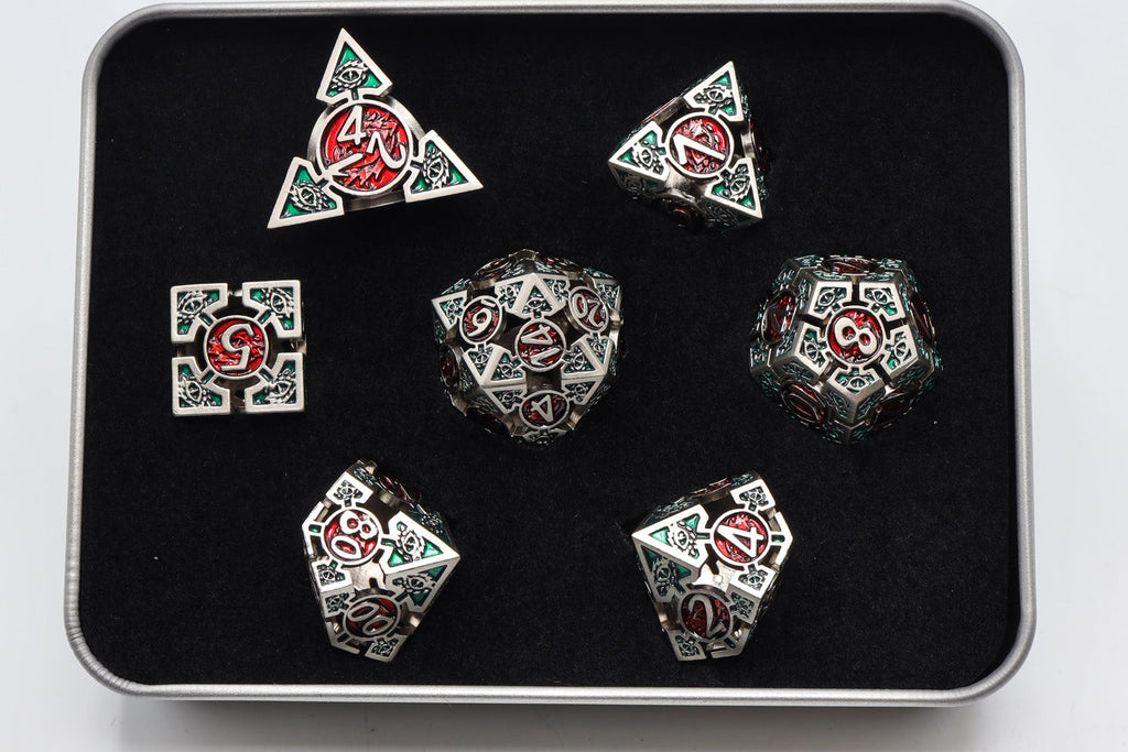 Oculus: Bewildered - Metal RPG Dice Set Metal Dice Foam Brain Games