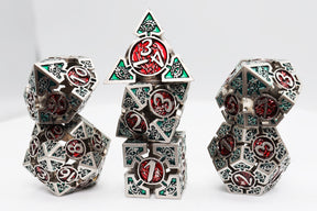 Oculus: Bewildered - Hollow Metal RPG Dice Set Metal Dice Foam Brain Games