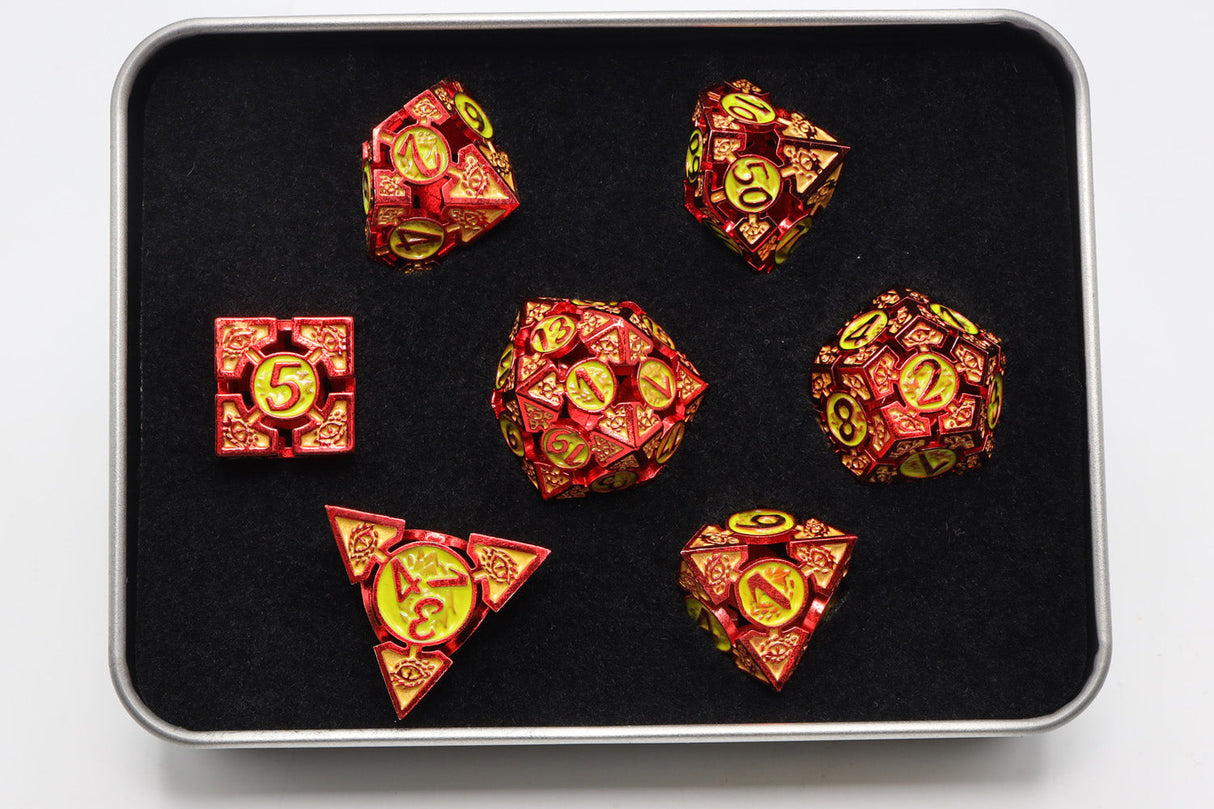 Oculus: Wide Awake - Hollow Metal RPG Dice Set Metal Dice Foam Brain Games