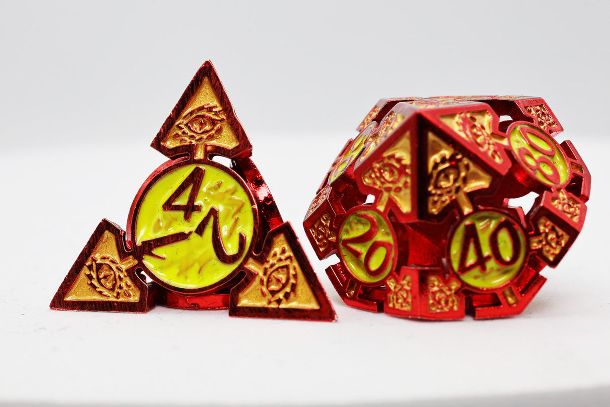 Oculus: Wide Awake - Hollow Metal RPG Dice Set Metal Dice Foam Brain Games