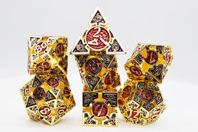 Oculus: Impassioned - Hollow Metal RPG Dice Set Metal Dice Foam Brain Games