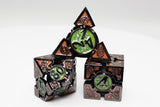 Oculus: Mesmerizing - Hollow Metal RPG Dice Set Metal Dice Foam Brain Games
