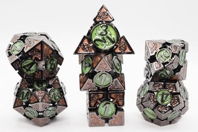 Oculus: Mesmerizing - Hollow Metal RPG Dice Set Metal Dice Foam Brain Games