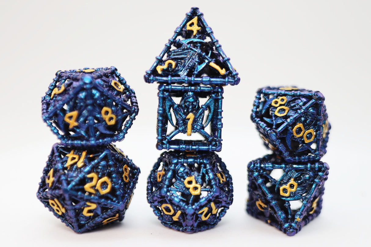 Grim Scythe: Shadow - Hollow Metal RPG Dice Set Metal Dice Foam Brain Games