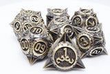 Meteor Storm: Bronze Asteroid - Metal RPG Dice Set Metal Dice Foam Brain Games