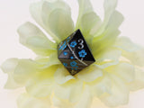 Metallic Bouquet: Dark Blue Pimpernel - Metal RPG Dice Set Metal Dice Foam Brain Games