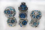 Airship Gears: Antarctic Expedition - Metal RPG Dice Set Metal Dice Foam Brain Games