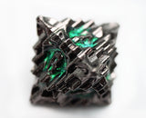 Floral Starburst: Midnight Forest - Metal RPG Dice Set Metal Dice Foam Brain Games
