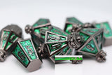 Complete Set: Moonlit Lantern Metal RPG Dice Bundle