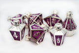 Complete Set: Moonlit Lantern Metal RPG Dice Bundle