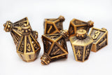 Complete Set: Moonlit Lantern Metal RPG Dice Bundle