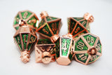 Complete Set: Moonlit Lantern Metal RPG Dice Bundle