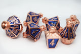 Complete Set: Moonlit Lantern Metal RPG Dice Bundle