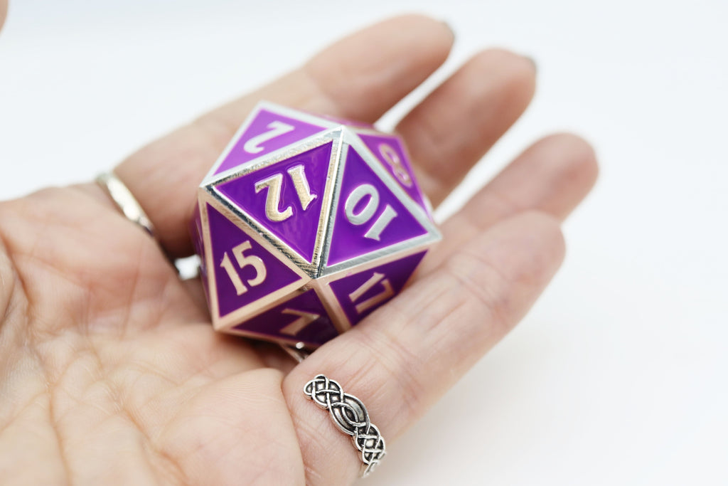 Acquisitions Inc 35mm Metal D20: Jim Darkmagic Metal Dice Foam Brain Games