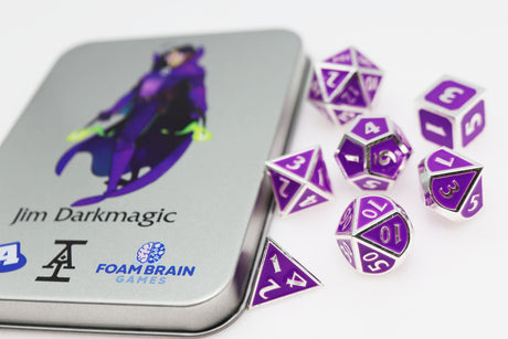 Acquisitions Inc Character Dice: Jim Darkmagic (2nd Edition) Metal Dice Foam Brain Games