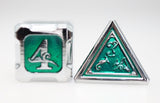 Alchemist Metals: Acid - Metal RPG Dice Set Metal Dice Foam Brain Games