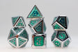 Alchemist Metals: Acid - Metal RPG Dice Set Metal Dice Foam Brain Games