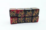 +1/+1 Red & Black Counters for Magic - set of 8 Plastic Dice Foam Brain Games