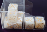 Pearl White -1/-1 Magic Counters Plastic Dice Foam Brain Games