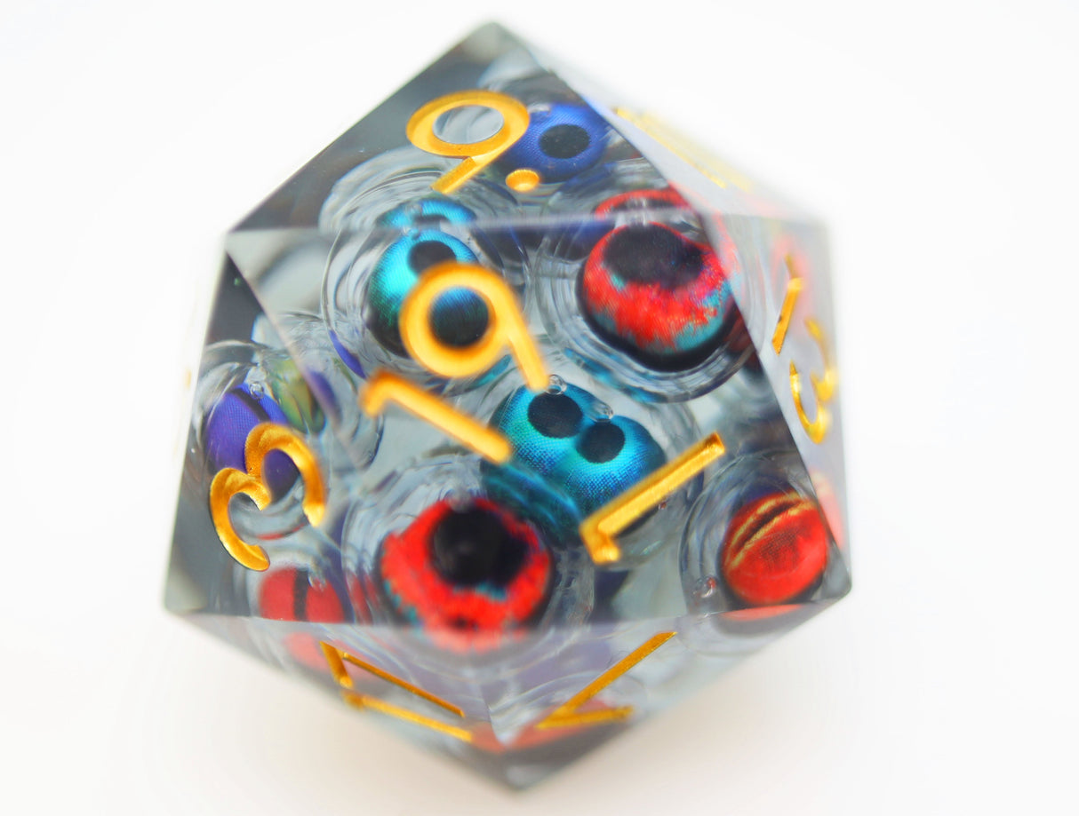 Sharp Edge 35mm Moving Eye D20 - Mad Scientist's Collection Plastic Dice Foam Brain Games