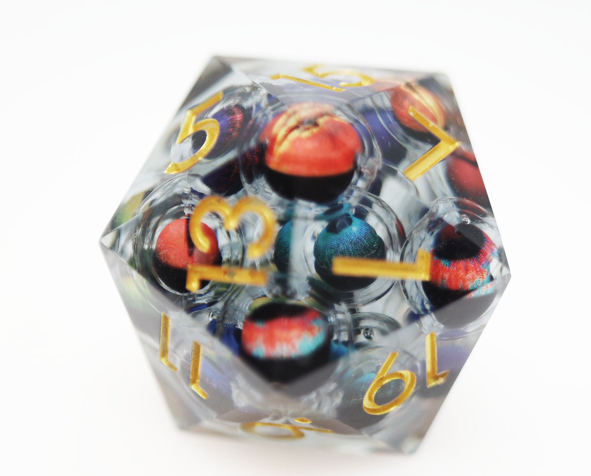 Sharp Edge 35mm Moving Eye D20 - Mad Scientist's Collection Plastic Dice Foam Brain Games