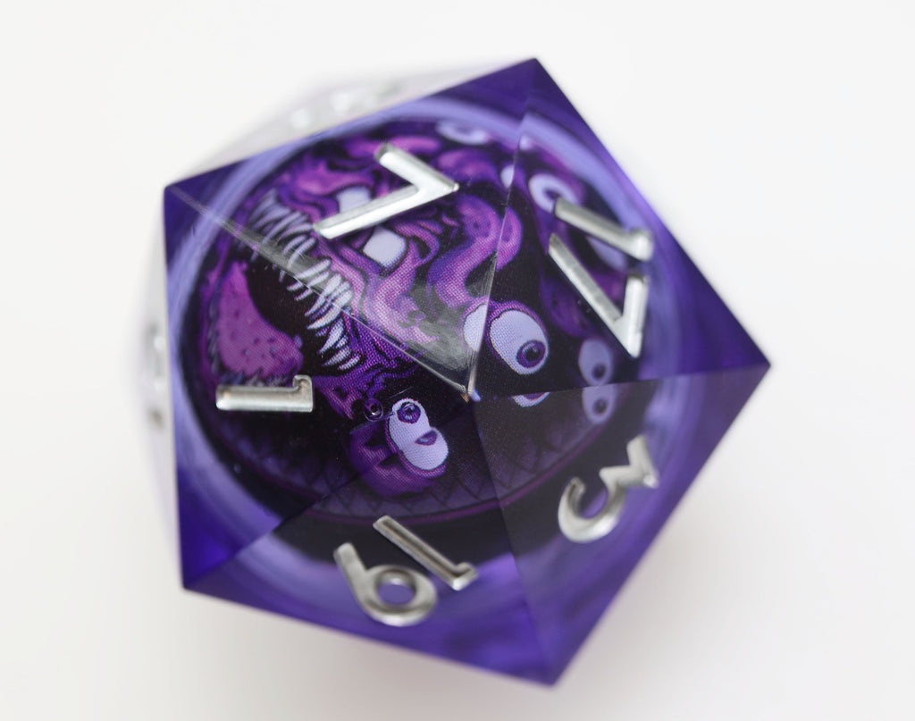 Sharp Edge 35mm Shifting Sphere D20 - Eye Monster Plastic Dice Foam Brain Games