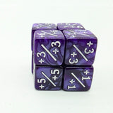 Pearl Purple +1/+1 Magic Counters Plastic Dice Foam Brain Games